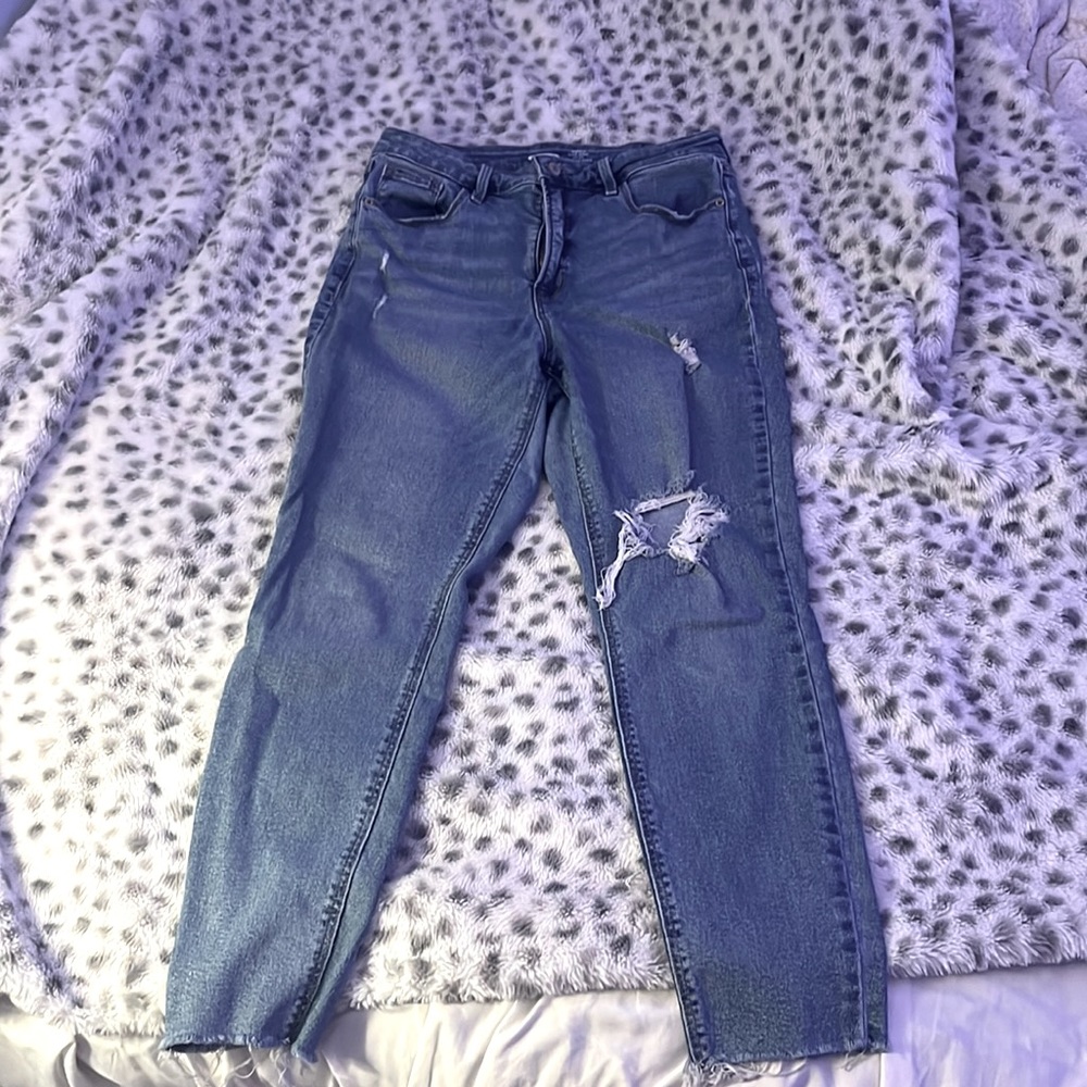 Old Navy rockstar super skinny high-rise blue jeans